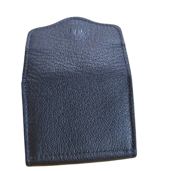 Portland Leather Small Bozeman Wallet Black Pebbled Brand New 4.25x3.5 - Picture 3 of 6